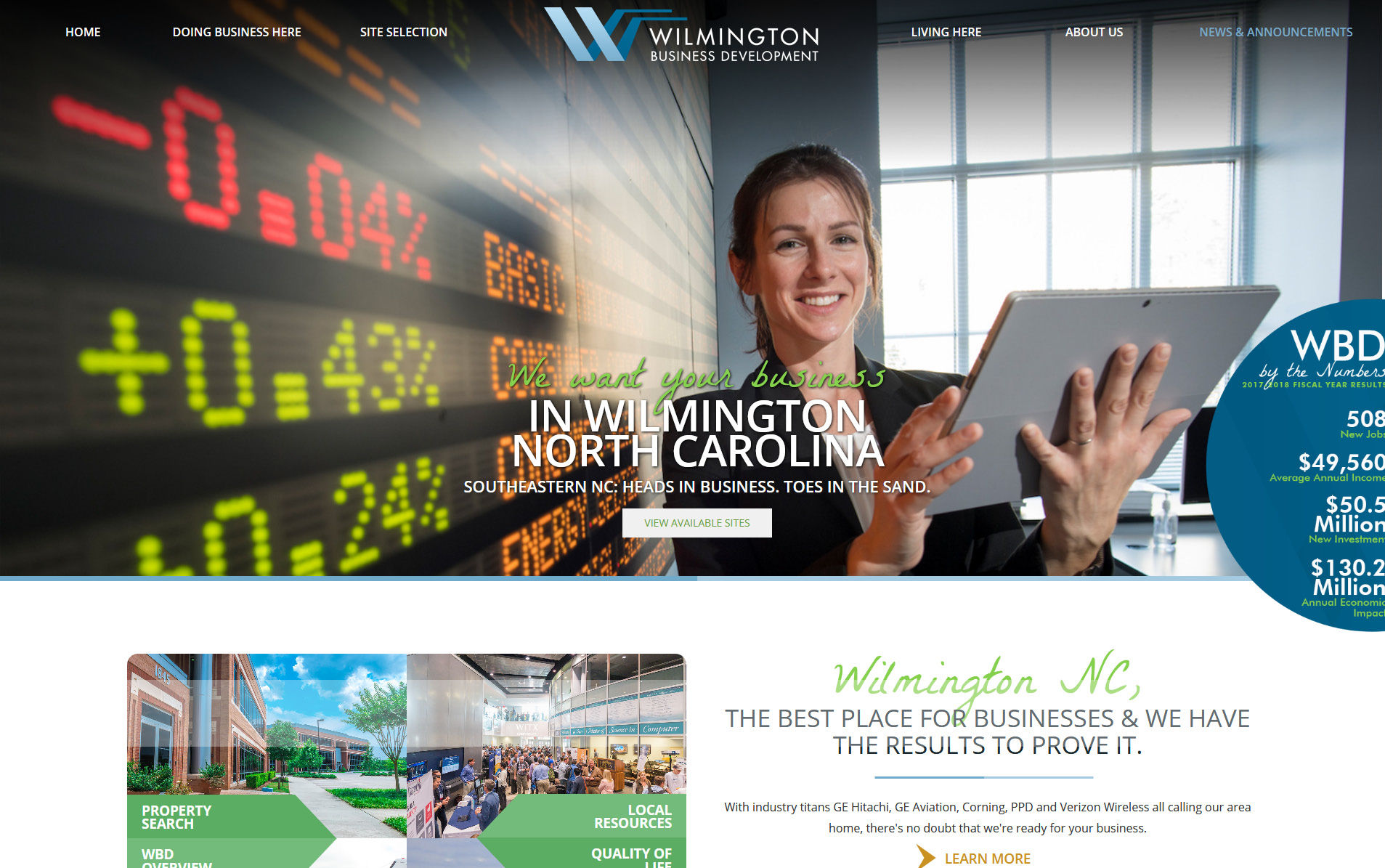 Wilmington Business Development Website Upgrades Provide Clearer